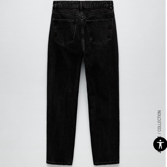 Zara black Mom jeans - Picture 2 of 8